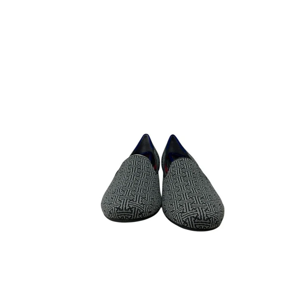 Rothy's The Loafer Flats Women's Size 10 Charcoal Grid Grey Slip On 003-154